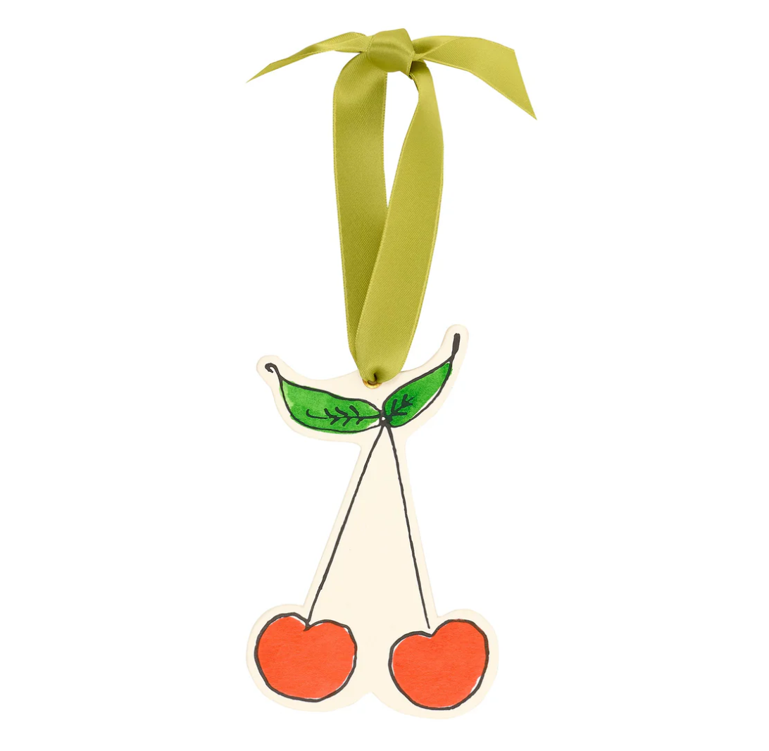 Scribble & Daub Cherries Christmas Decoration was £12 - Tea and Kate