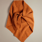 Rove Knitwear Triangular Scarf - Oxide Orange