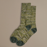 Rove Knitwear Chunky Wool Boot Socks - Marbled Green, 4-7