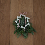 Fog Linen Olive Wreath, White - Small