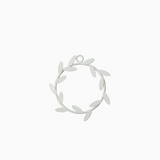 Fog Linen Olive Wreath, White - Small