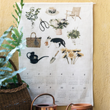 Fog Linen 2025 Linen Calendar - 'From My Back Yard'