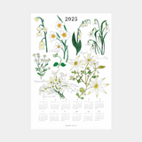 Fog Linen 2025 Calendar - 'White Flowers'