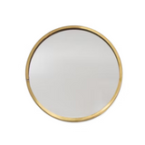 Fog Linen Brass Framed Mirror, Round