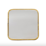 Fog Linen Brass Framed Mirror - Square