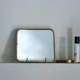 Fog Linen Brass Framed Mirror - Square