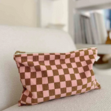 Rose & April Lili Pouch - Strawberry/Caramel Check