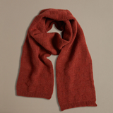 Rove Knitwear Garter Stitch Scarf - Rust