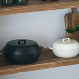 Kinto Kakomi Ceramic Donabe Pot, 2.5L - Black