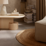 Ferm Living Eternal Round Jute Rug, Large, Natural - EX DISPLAY, WAS £339