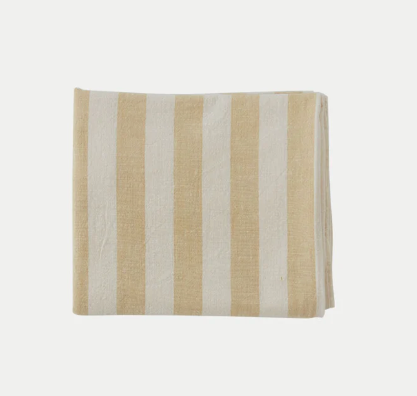 OYOY Vanilla Striped Tablecloth, 200x140cm - WAS £60 - Tea and Kate