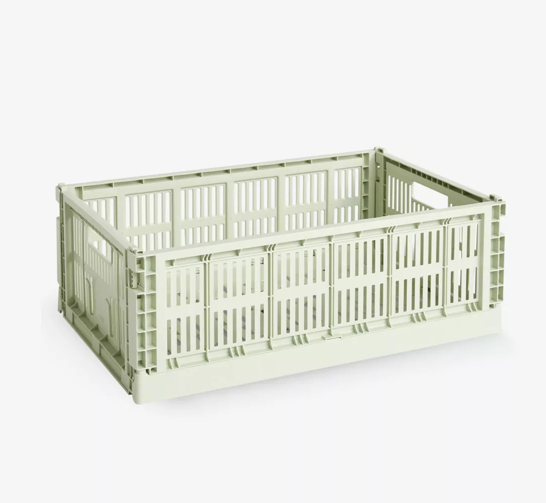 HAY Recycled Colour Crate Large - Mint - Tea and Kate