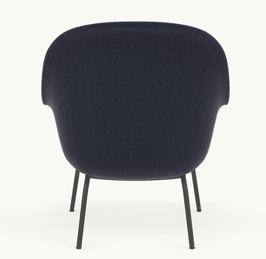 MUUTO Fiber Lounge Armchair, Ericture 780 Fabric / Black Base - EX DISPLAY, WAS £1849 - Tea and Kate