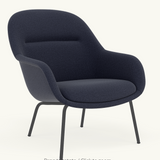 MUUTO Fiber Lounge Armchair, Ericture 780 Fabric / Black Base - EX DISPLAY, WAS £1849 - Tea and Kate