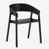 Muuto Cover Dining Armchair, Black - WAS £449.00