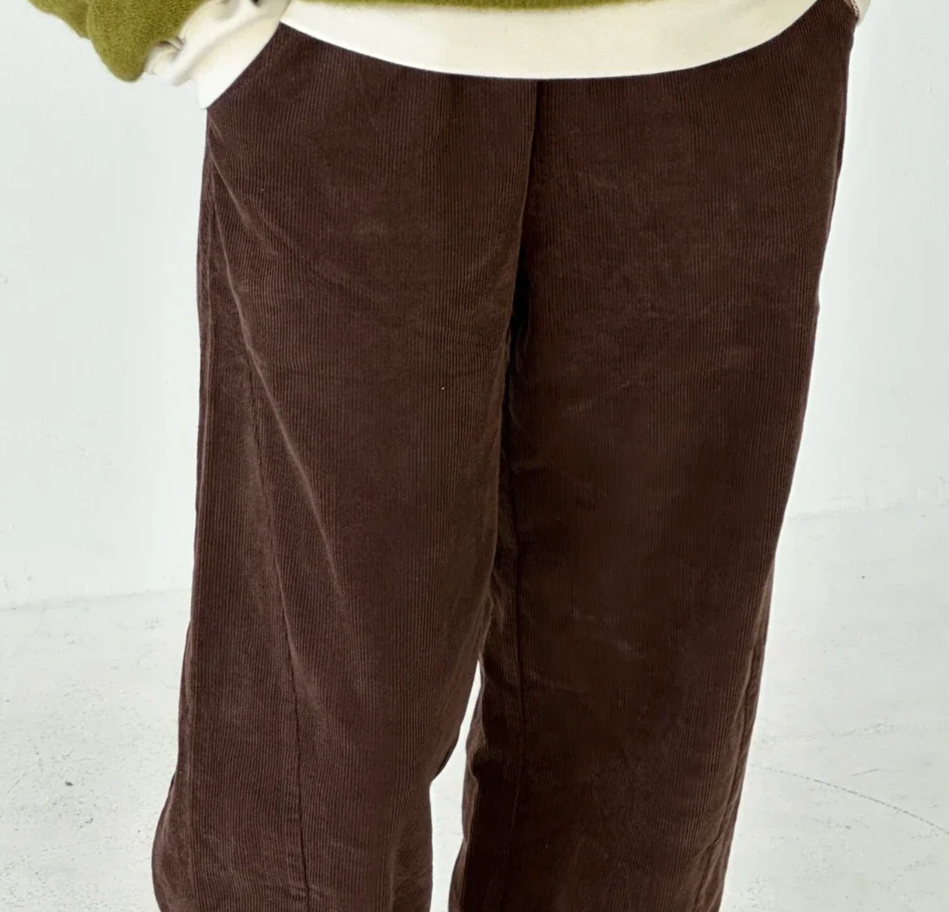 Le Bon Shoppe Corduroy Arc Pants Chocolate was £125 - Tea and Kate
