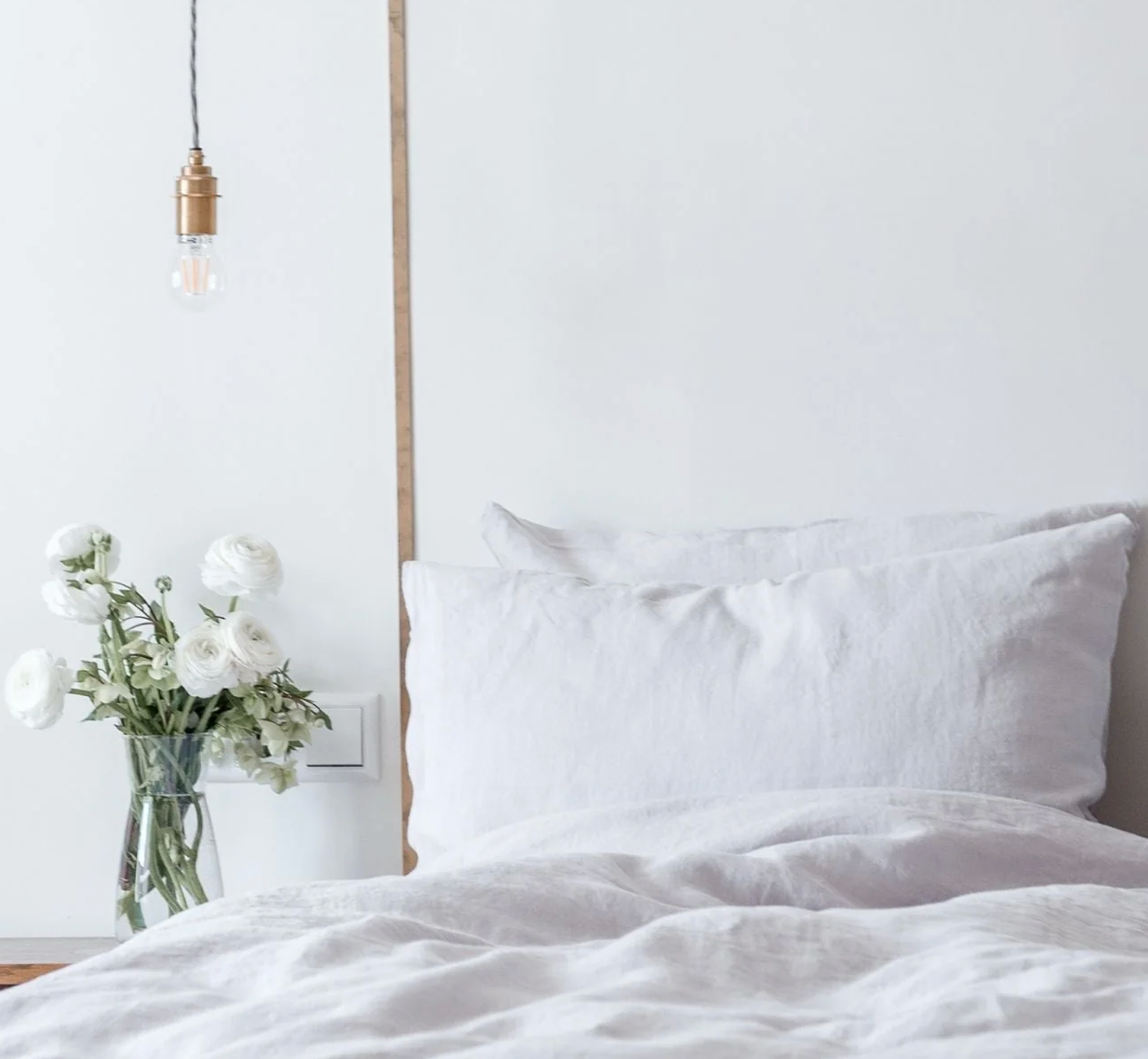 Linen Tales Square Pillowcase, Silver Linen - WAS £38 - Tea and Kate
