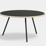Woud Soround Coffee Table, 75cm, Black Top - Low, Mid & High