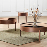Woud Arc Table - 89cm, Black or Walnut