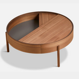 Woud Arc Table - 89cm, Black or Walnut