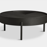 Woud Arc Table - 89cm, Black or Walnut