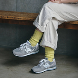 Fog Linen Mohair Socks, Yellow