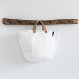 Mifuko Kiondo Market Basket, White M