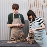 The Organic Company Apron with Pocket - Clay
