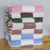 Hay Check Bath Towel - Cappuccino, was £65