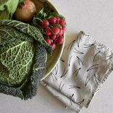 Fine Little Day Barr Tea Towel - Nature/Black was £14