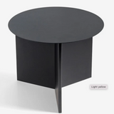 Hay Slit Table Round - Mirror/Brass/Black/White