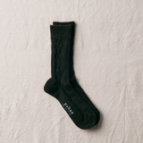 Yahae Alpaca Cable Pattern Socks, S - All Colours