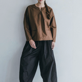 Fog Linen x Mii Thaii Akash Shirts Khaki Brown