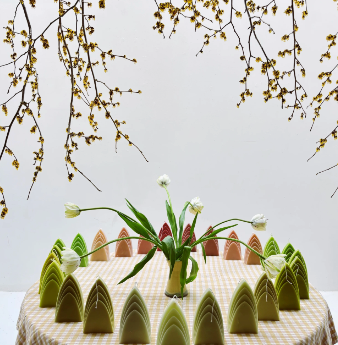 Atelier Hop Beeswax Handmade Arch Candle - Various Colours & Sizes was £14 £28 - Tea and Kate