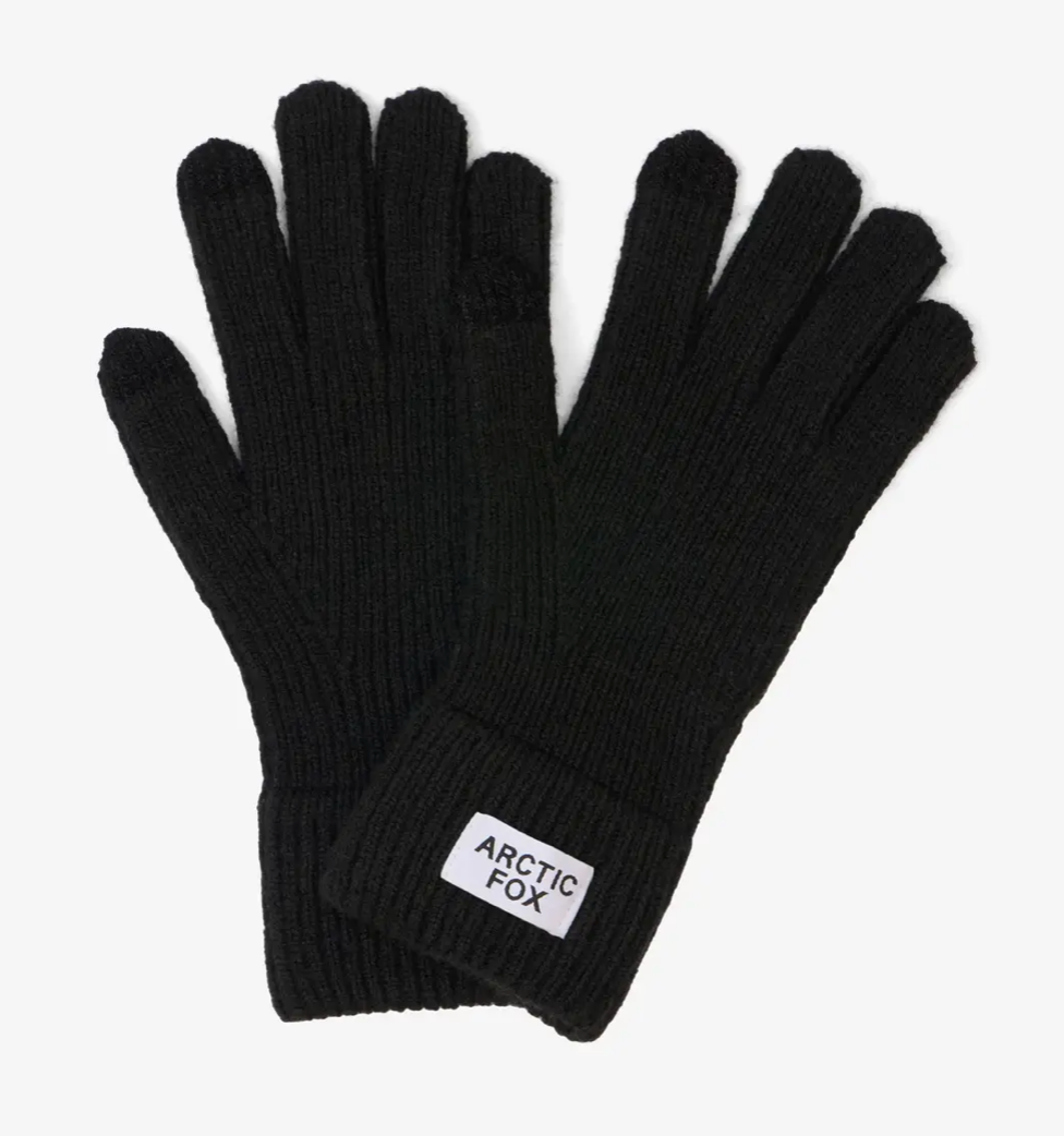 Arctic Fox The Recycled Bottle Gloves, Black Onyx was £24 - Tea and Kate