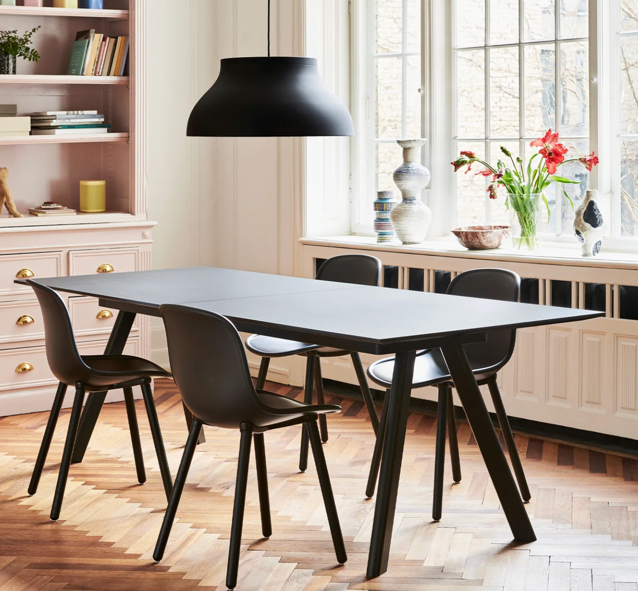 HAY CPH 30 Table Extension Leaves / 50x90cm - Black Linoleum Top / Oak Crossbar, WAS £255 - Tea and Kate