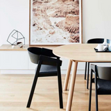 Muuto Cover Dining Armchair, Black - WAS £449.00