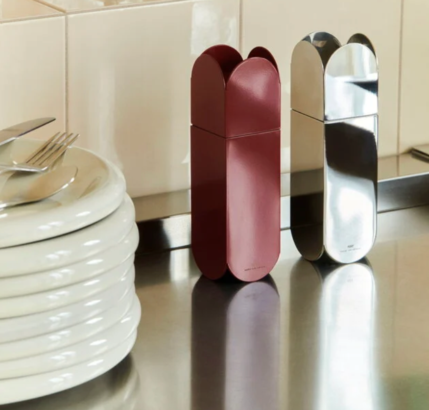 Hay Arcs Salt & Pepper Grinder - Mirror, WAS £65 - Tea and Kate