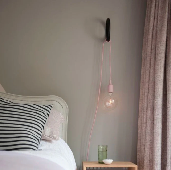 MUUTO E27 Pendant Lamp LED - Beige Rose / White / Black, WAS £85 - Tea and Kate