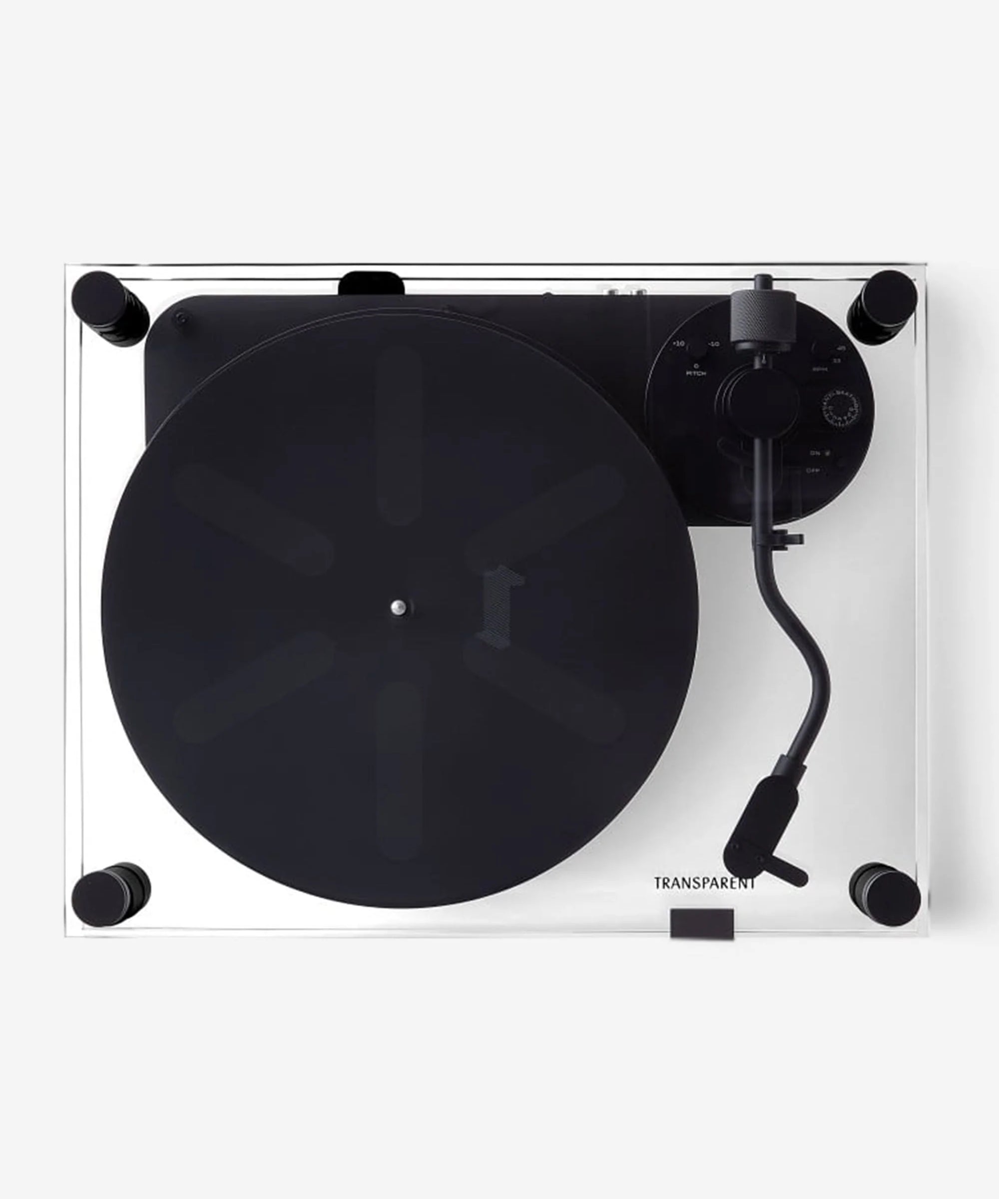 Transparent Sound Turntable - Black - Tea and Kate