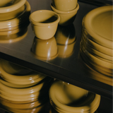 Bruug PLATE GROOT Mustard