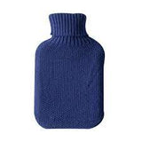 Hot Water Bottle and Knitted Midnight Blue cover was £16