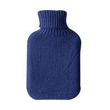 Hot Water Bottle Knitted Midnight Blue