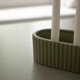 Swedish Stripe Candleholder - Green