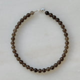 Sea + pattern Short Smoky Quartz Necklace