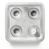Born in Sweden Candleholder in 100% Recycled Material - Four Candles Square