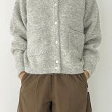 Le Bon Shoppe Amélie Alpaca Cardigan Light Grey was £155