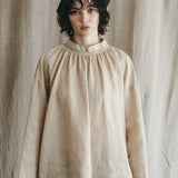 Fog Linen x Mii Thaii Venta Gather Top Ivoire