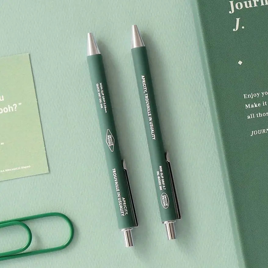 Iconic Non-Slip Smooth Pen Gel Ink Green - Tea and Kate