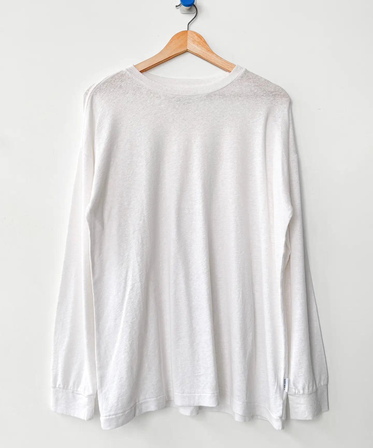 Le Bon Shoppe Haze Linen Blend Tee Optic White - Tea and Kate
